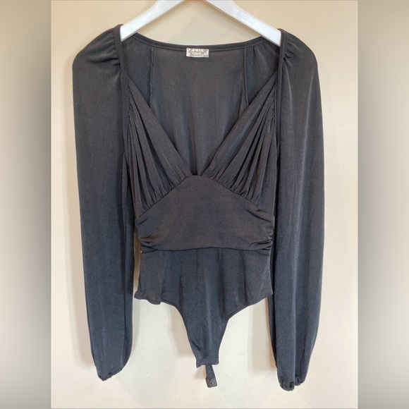 Free People Intimately Bodysuit Black Sexy Womens Small - Picture 1 of 6